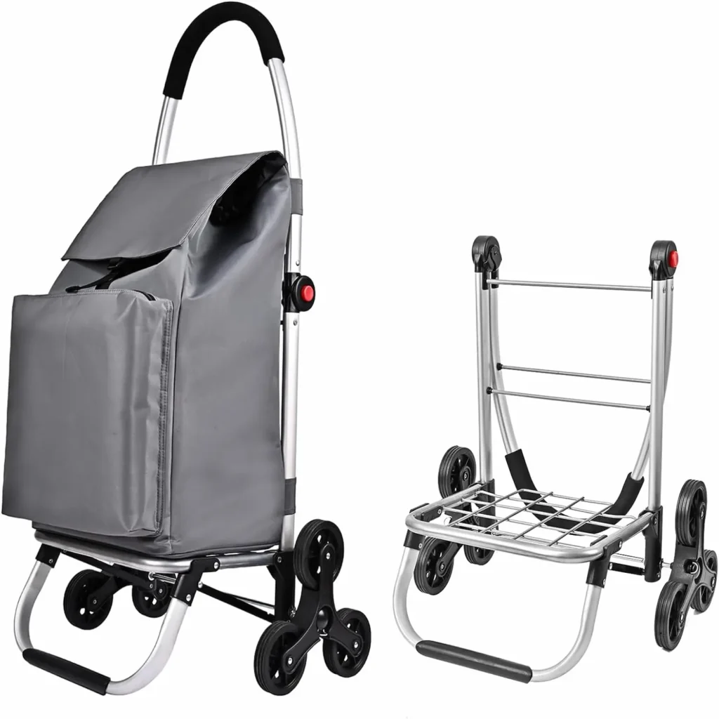 CARRO PLEGABLE PARA ESCALERAS DE COMPRAS 6 RUEDAS